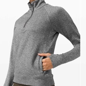 lululemon athletica Gray Engineered Warmth Half Zip